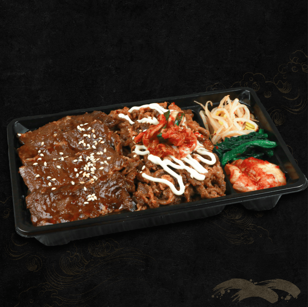 DW25-Beef yakiniku & outside skirt rice bowl with kimchi mayonnaise