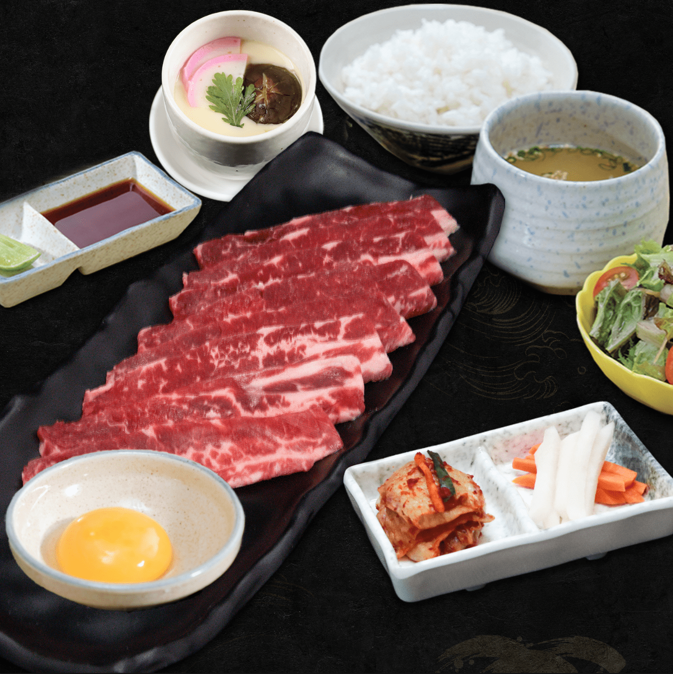 DW43-Thin Rib Finger Suki Style Meal Set