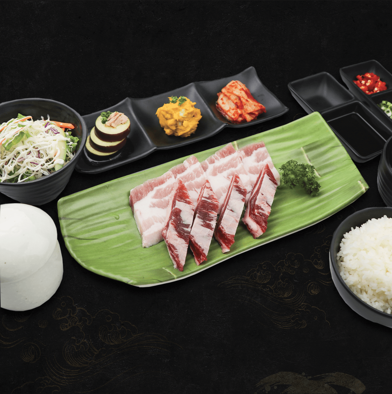 DW54-Rib Finger & Pork Belly Meal Set 130g
